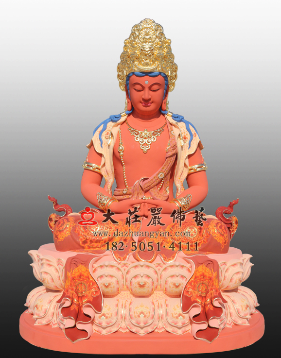 五方佛之阿彌陀佛彩繪佛像 五方佛之阿彌陀佛彩繪佛像